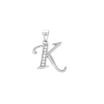 10002874 Wisiorek srebrny pr.925 z literką "K"