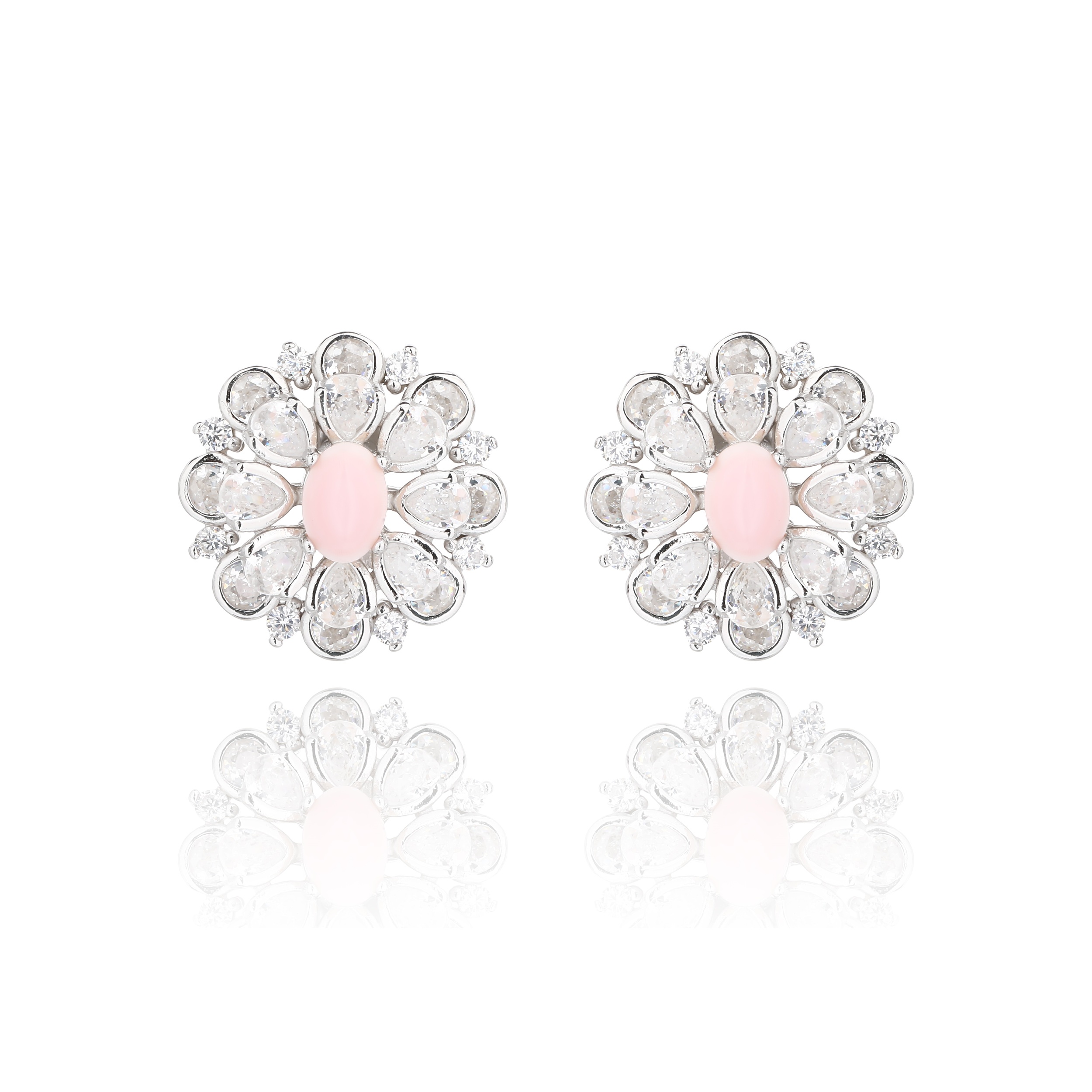 10025901 Kolczyki srebrne pr.925 z cyrkoniami